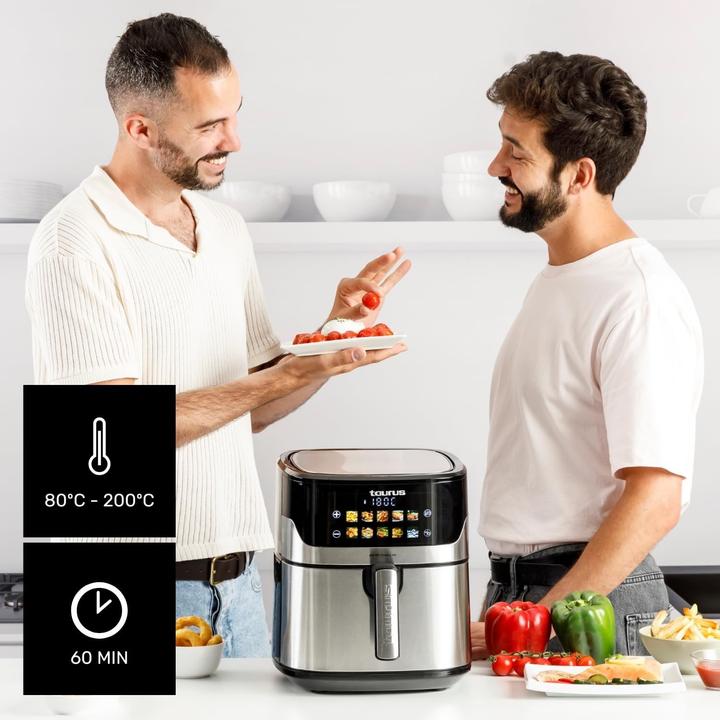 Immagine prodotto Taurus Digitaler Heissluftfritteuse mit 8 Programmen, HD-Display und Wandhalterung