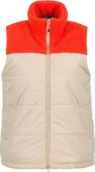 Image du produit Ulla Popken Gilet matelassé, polaire teddy, col droit, fermeture Éclair à double sens (56)