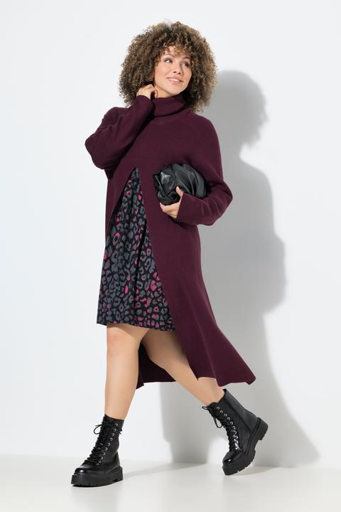 Immagine prodotto Ulla Popken Maglione dal taglio lungo e svasato con collo alto e maniche lunghe (50, 52)