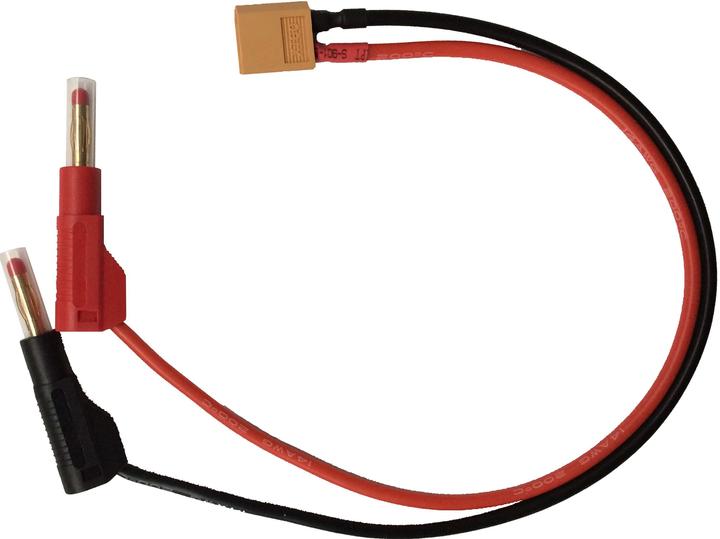 Produktbild Muldental Ladekabel XT60 mit 4mm Bananestecker