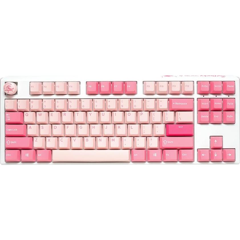 Ducky One 3 Gossamer TKL Pink Gaming Keyboard - MX-Brown (US) (US, Kabelgebunden), Tastatur, Pink