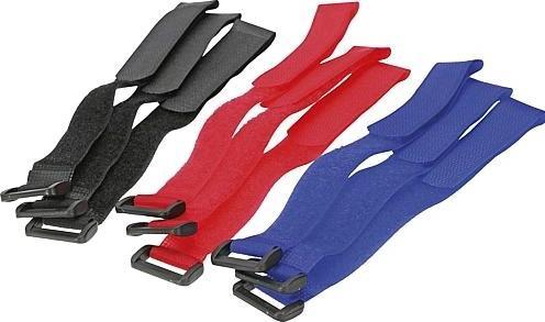 Produktbild EGB Klettstreifen mit Schnalle9er Set 25cm (Klettkabelbinder, 250 mm, 9 Stk.)