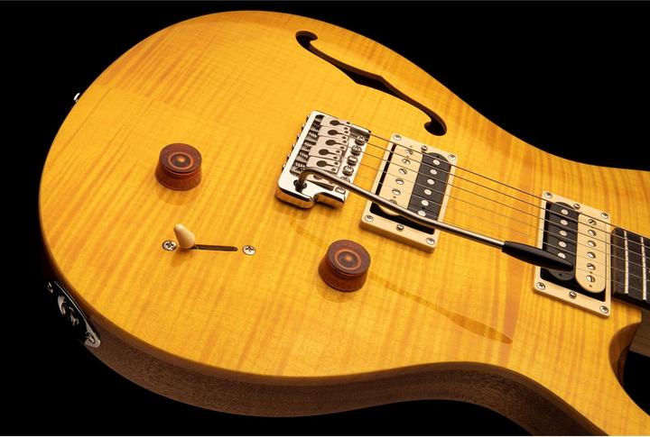 Immagine prodotto PRS SE Custom 22 Semi-Hollow - Giallo Santana (Chitarra elettrica, Acero, Mogano, Palissandro)