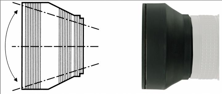 Produktbild Kaiser Fototechnik Streulichtblende 3 in 1 49 mm