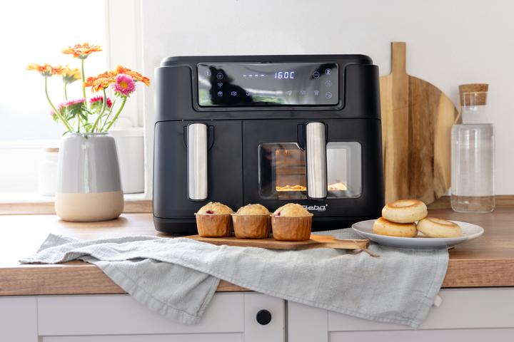 Produktbild Steba Doppel-Hei?luftfritteuse HF 9500 DUO (schwarz, 2.400 Watt, Timer)