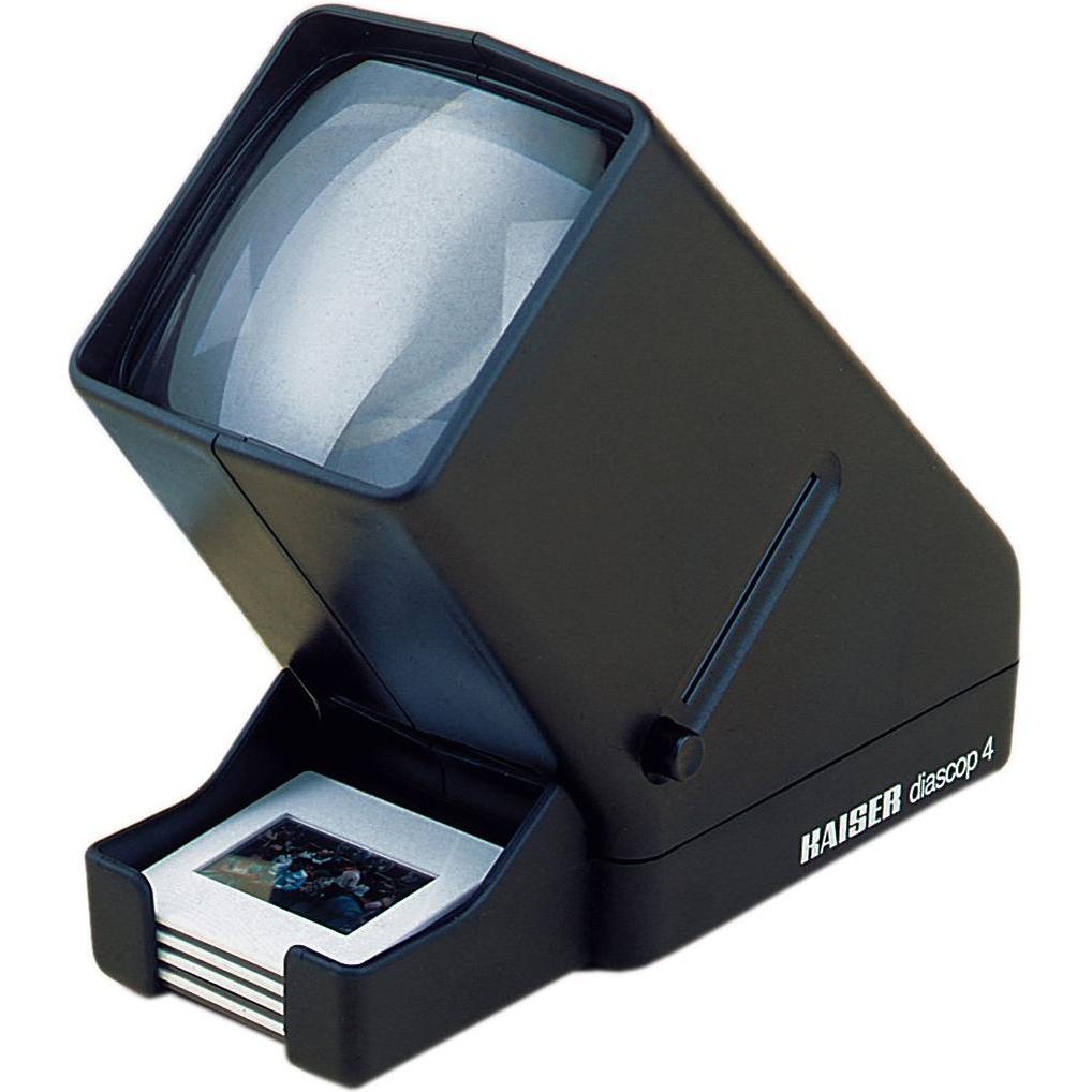 Kaiser Fototechnik Diascop 4 (Dia-Betrachter), Analogfilmentwicklung, Schwarz