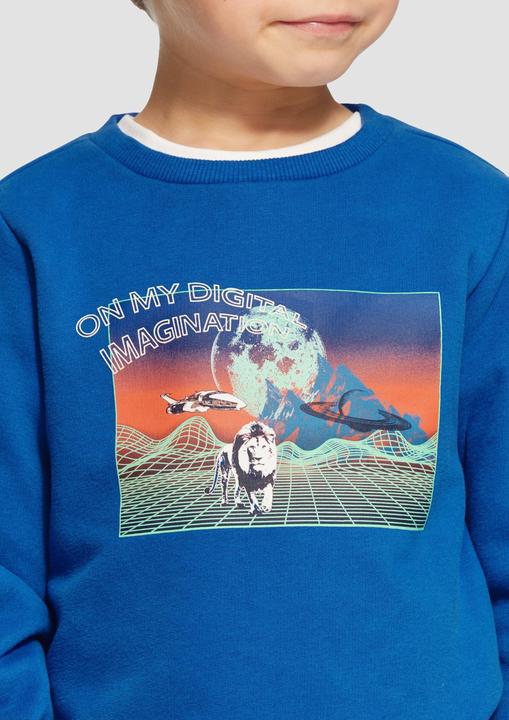Produktbild S.Oliver Sweatshirt Wärmendes Sweatshirt mit gummiertem Frontprint (92)