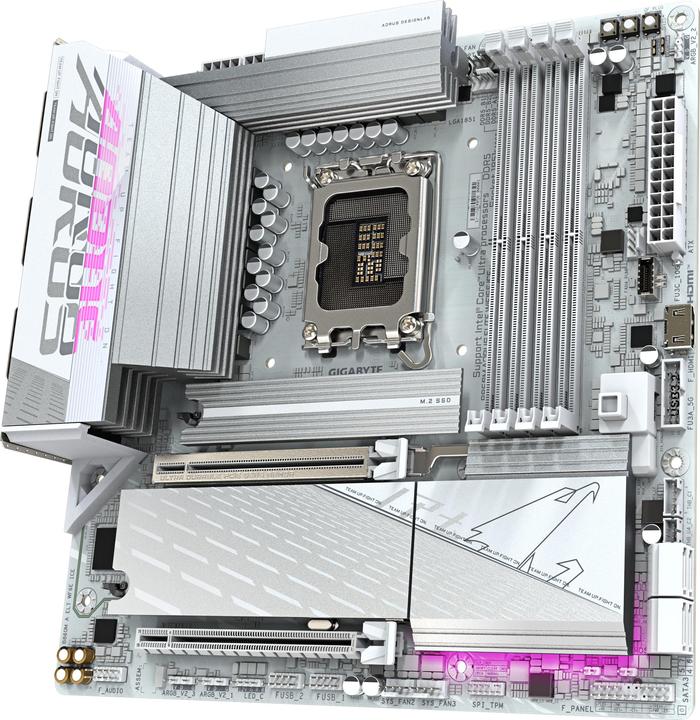 Produktbild Gigabyte B860M AORUS ELITE WIFI6E ICE (LGA 1851, Intel B860, mATX)