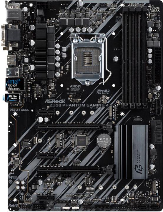 Immagine prodotto AsRock Z390 Phantom Gaming 4 (LGA 1151, Intel Z390, ATX)