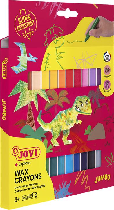 Immagine prodotto Jovi Pastelli a cera Jovicolor tondi PU=24 pezzi colori assortiti (24x)