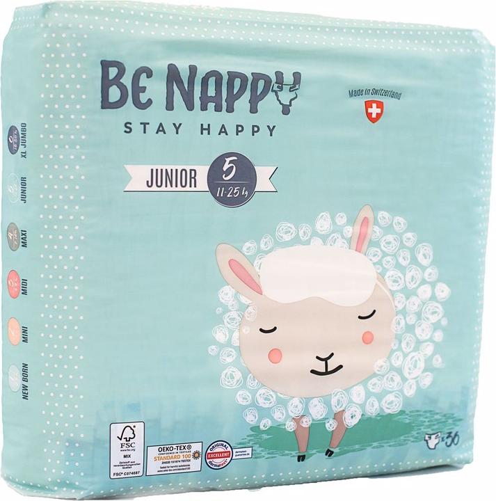 Produktbild Be Nappy Windel (Gr. 5, Monatsbox, 144 Stück)