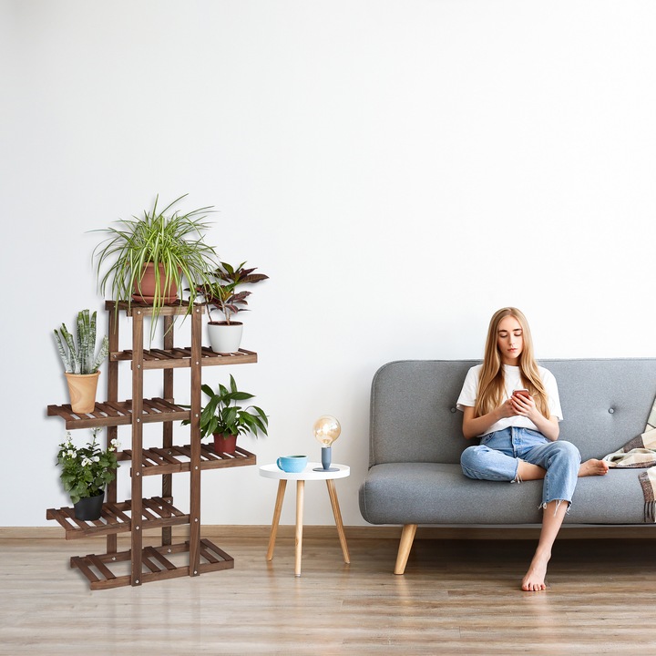 Image du produit Relaxdays Étagère à fleurs