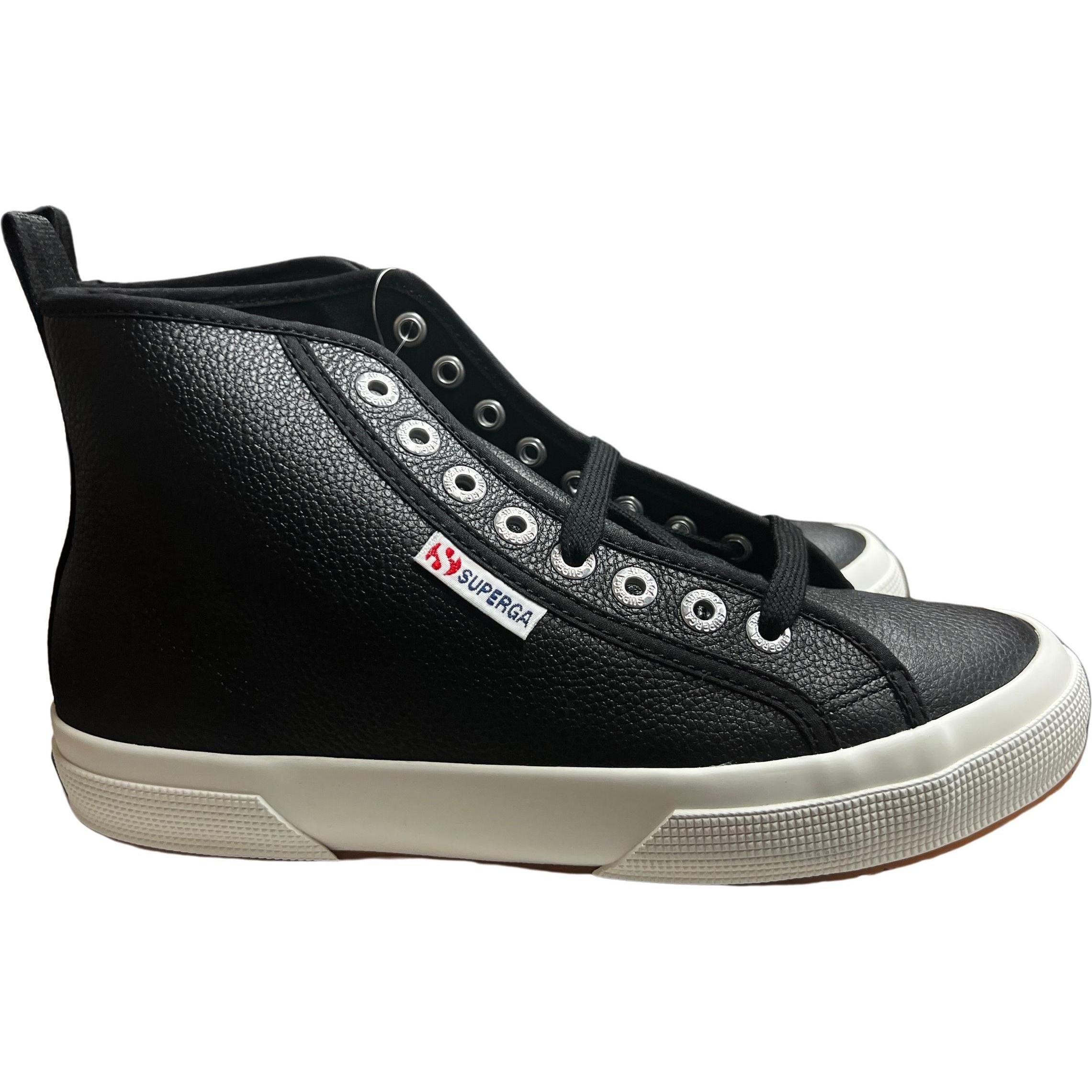 Thumbnail - Superga, Damen, Sneaker, Turnschuhe 2750 mid tumbled leather, Schwarz, (38)
