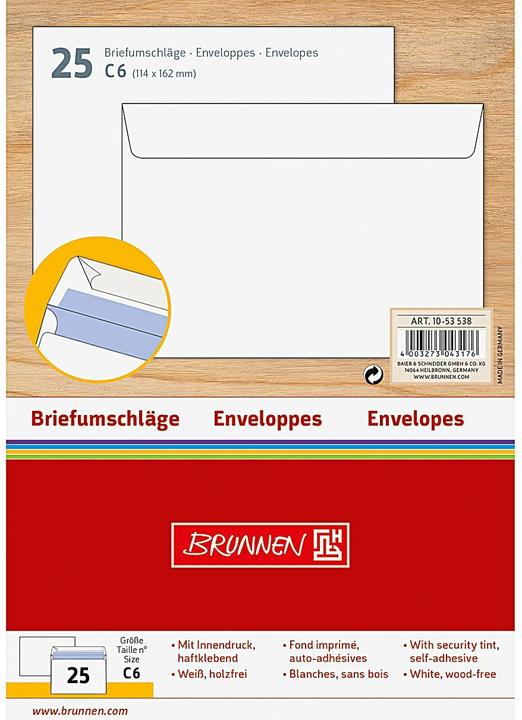 Immagine prodotto Brunnen Busta (114 x 162 mm, 25 x)