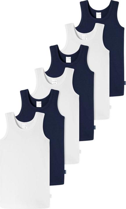 Produktbild Schiesser 6er Pack Kids Boys 95/5 Organic Cotton Unterhemd (140)