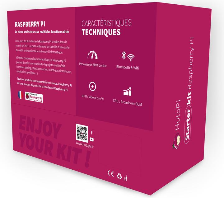 Produktbild HutoPi Raspberry Pi 4 4GB Starter Kit