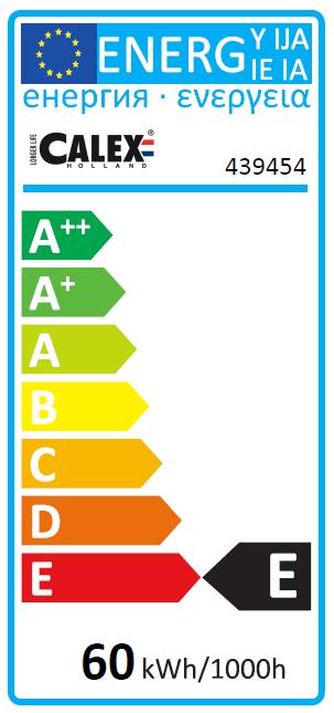 Energy Label Calex Clear LL Filament Lamp (E27, 170 lm, 1x)