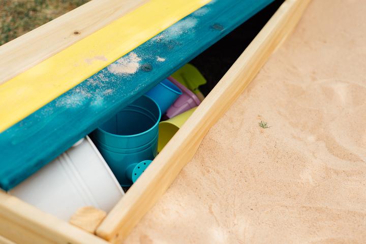 Produktbild Plum Spielsandkasten mit Staufach und Schutzhülle