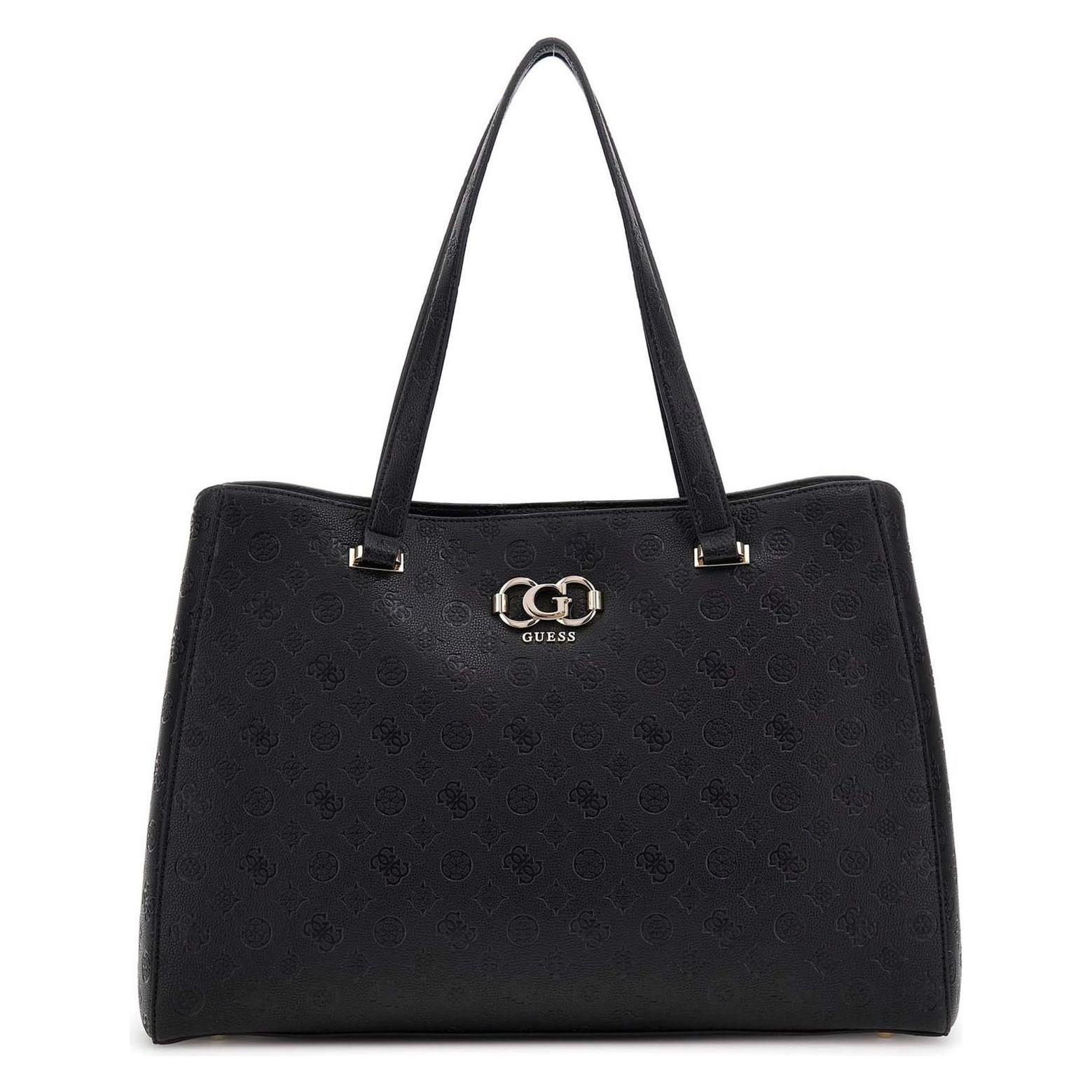Guess, Damen, Handtasche, Salinge Tote Bag, Schwarz