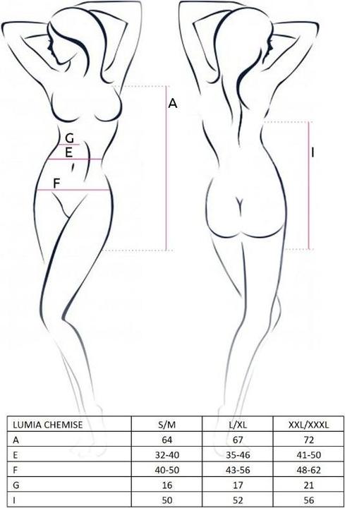 Produktbild Passion Woman Lumia Chemise Schwarz L / XL (L, XL)