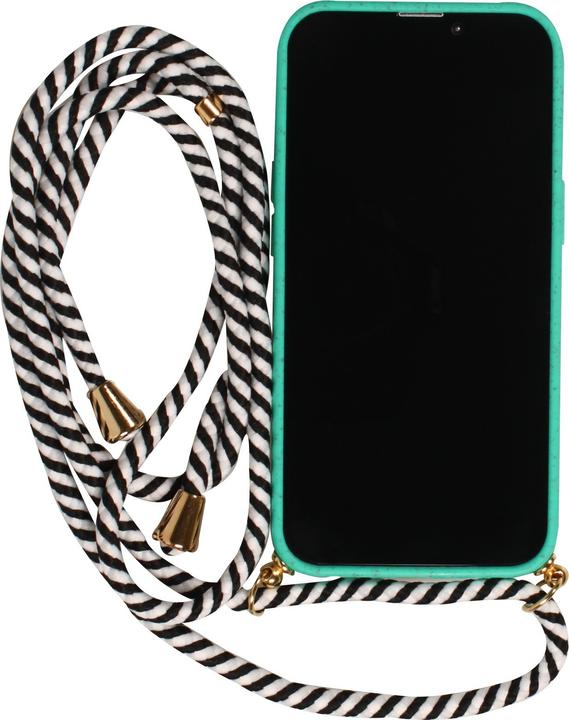 Produktbild PhoneLook Hülle Bio Eco-Friendly Vegan mit Handykette Necklace Türkis