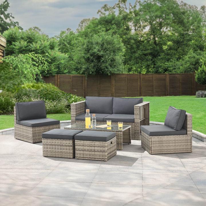 Immagine prodotto Juskys Polyrattan Lounge Salou