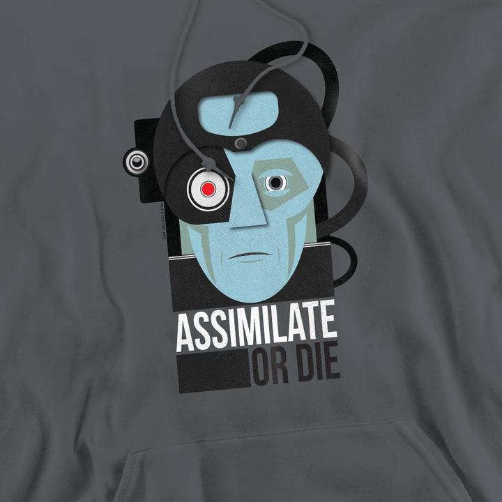 Produktbild Assimilate or Die Kapuzenpullover (S)