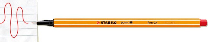 Produktbild STABILO point 88 Fineliner (Rot, 1 x)