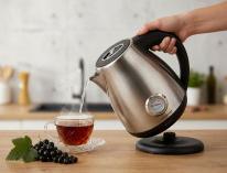 Productafbeelding Esperanza EKK029 Elektrische waterkoker met thermometer 1.7 L 2200 W Inox (1.70 l)