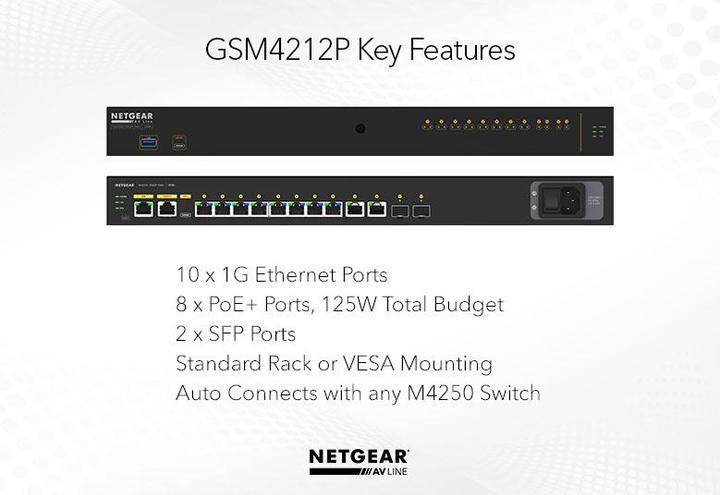 Produktbild Netgear M4250-10G2F-PoE+ (12 Ports)