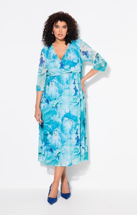 Actual product image Ulla Popken Springtime Floral Layered Dress (46, 48)