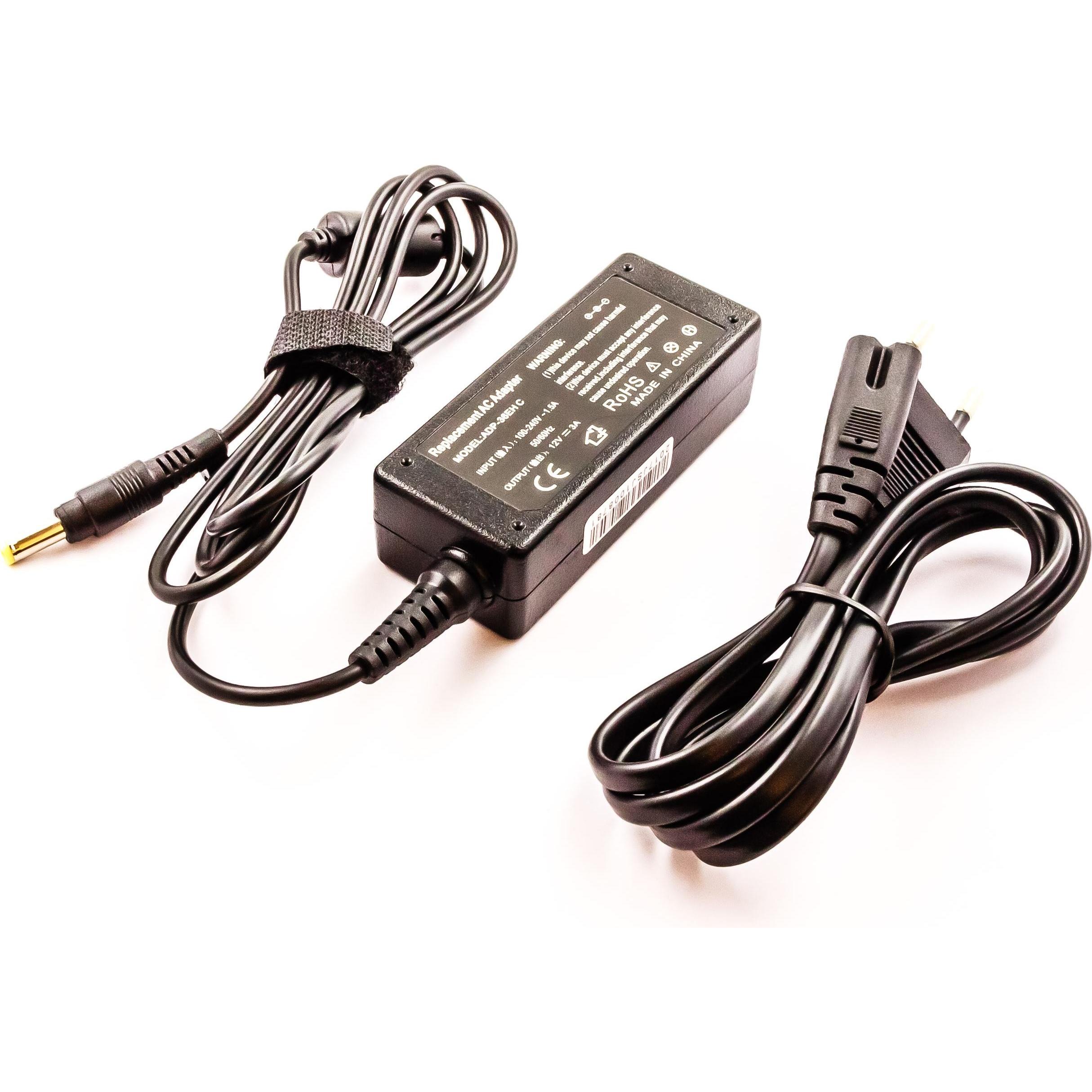 AGI 91258 - Notebook - Indoor - 100-240 V - Schwarz - AC-an-DC - ASUS EEE PC EXA0801 (36 W), Notebook Netzteil, Schwarz