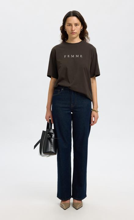 Produktbild Selected Slfvilja Ss Printed Tee W Noos (L)