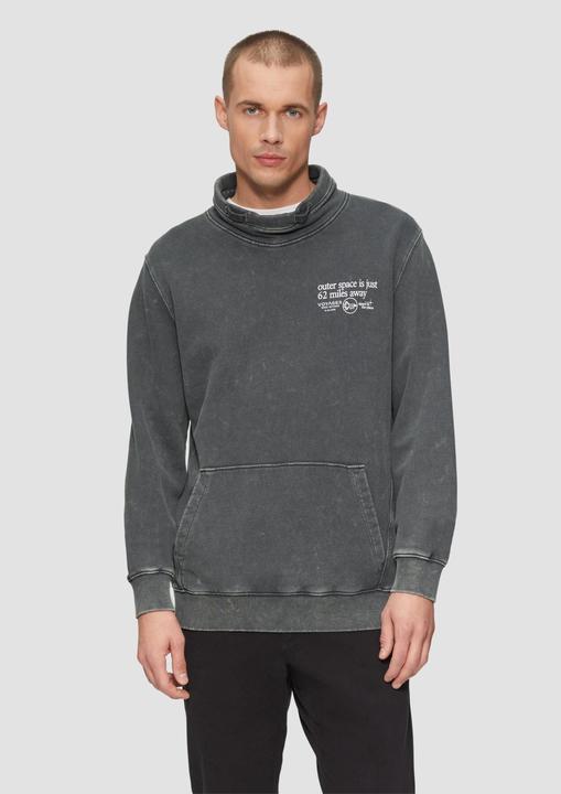 Actual product image S.Oliver Sweatshirt Strukturiertes Sweatshirt mit Stehkragen (L)