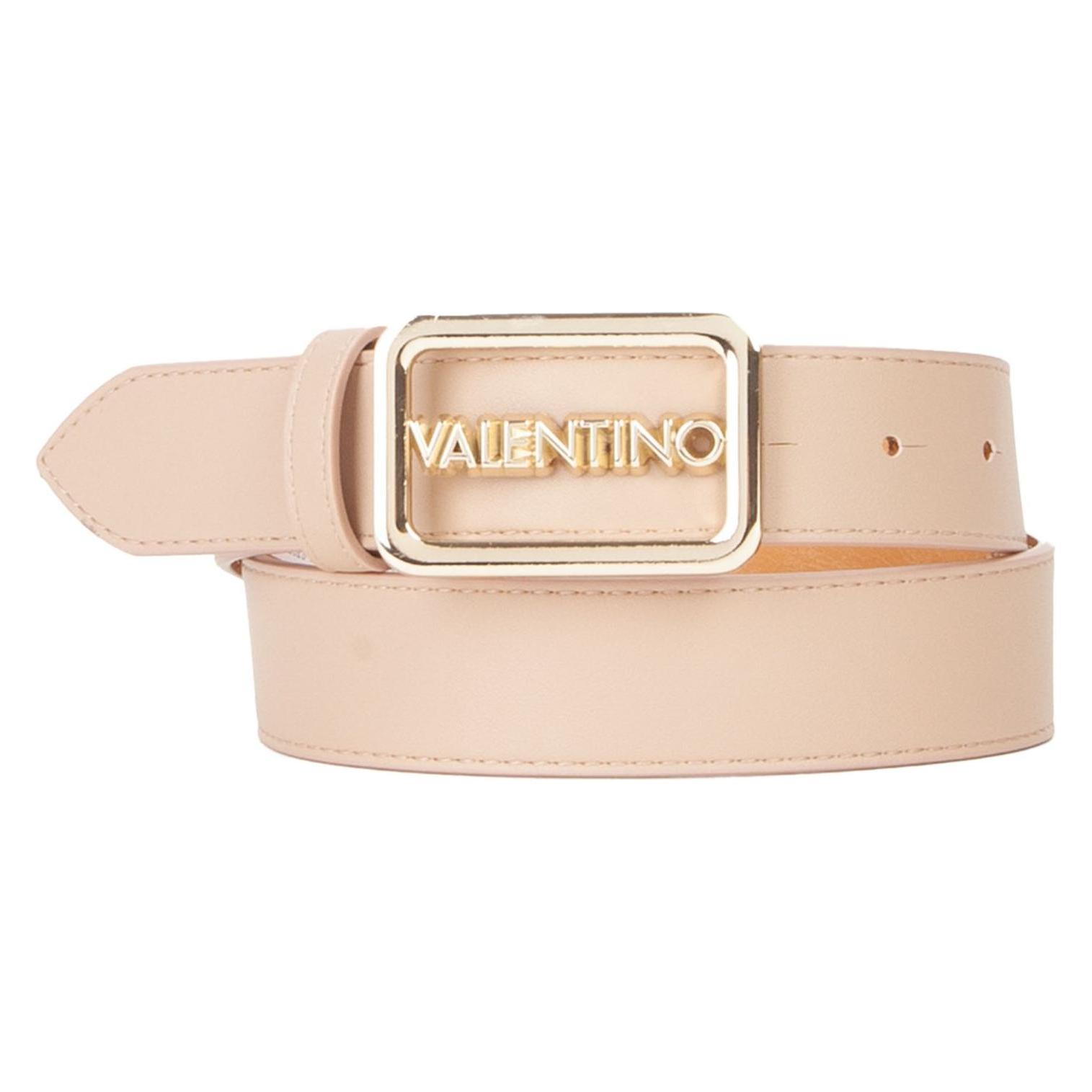 Valentino, Damen, Gürtel, Around Plaque Buckle Belt, Beige