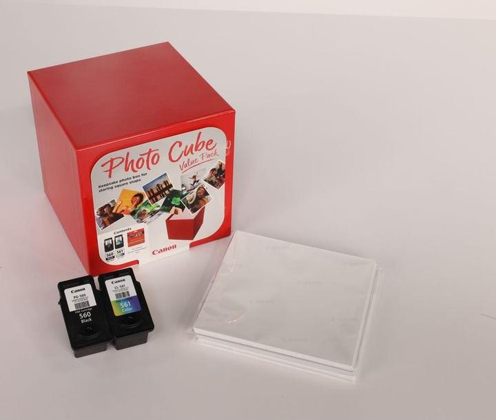 Image du produit Canon PG-560 / CL-561 Photo Cube Value Pack PP-201 13x13 cm 40 fls (M, C, Y, CF)