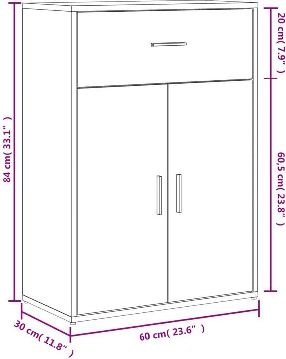 Immagine prodotto VidaXL Credenza (60 x 30 x 84 cm)