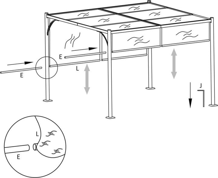 Produktbild vidaXL Pergola (300 cm, 300 cm)