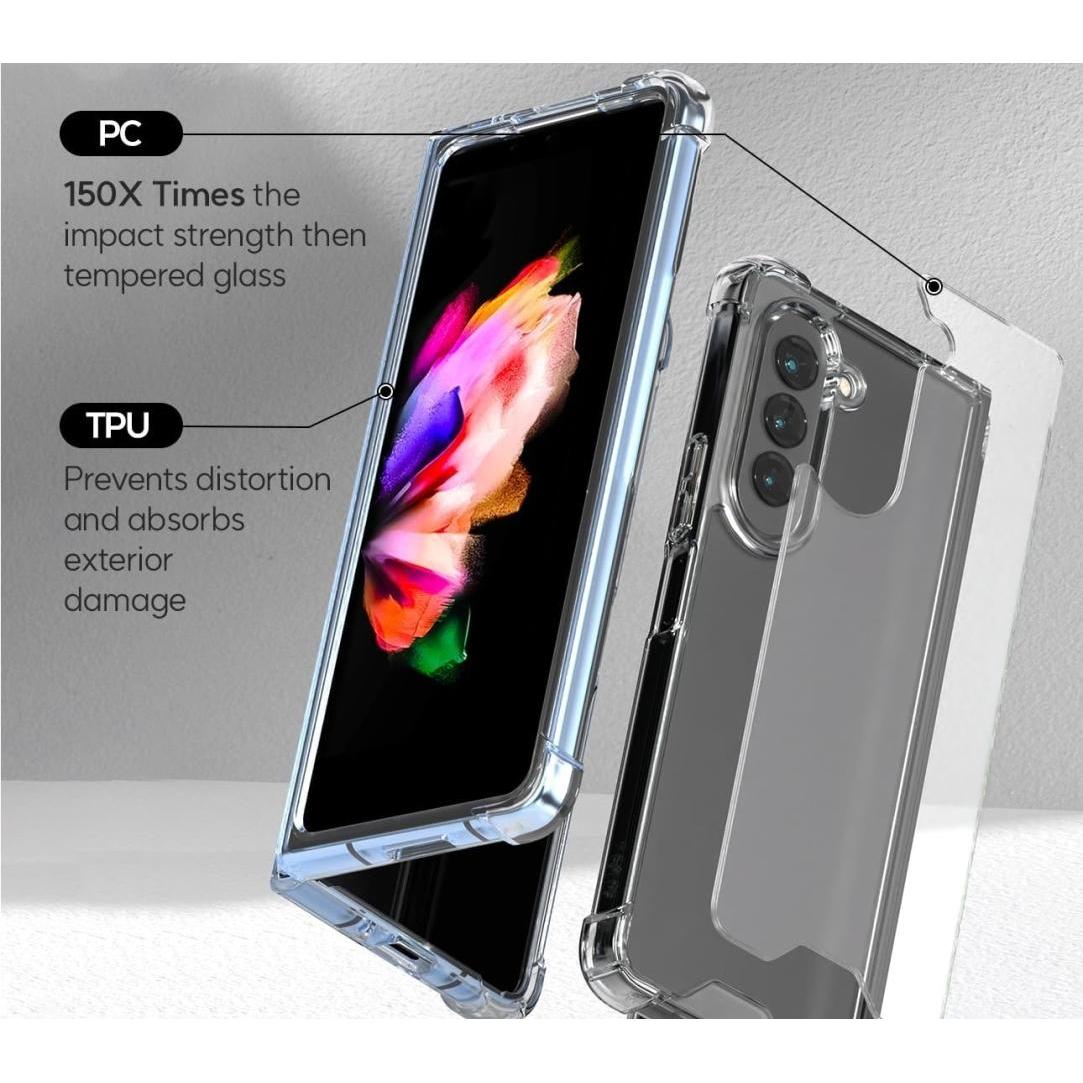 Thumbnail - Screenguard Samsung Galaxy Z Fold5 SuperClear Hybrid Case (Samsung Galaxy Z Fold5), Smartphone Hülle, Transparent