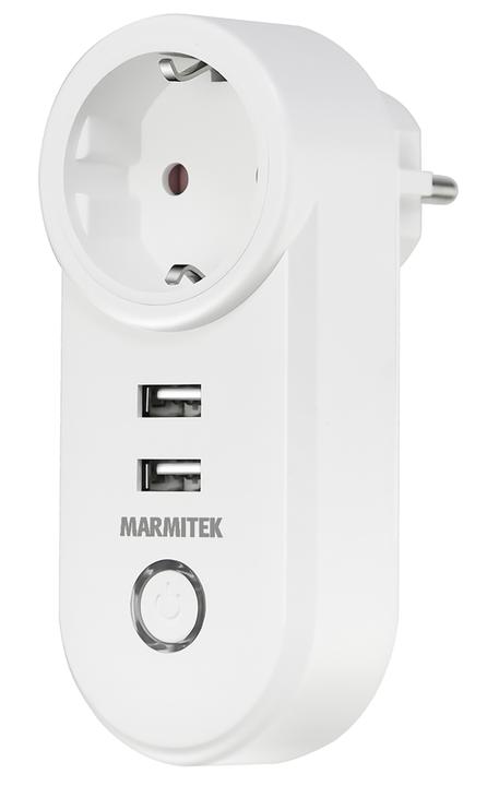 Image du produit Marmitek POWER SI Smart Wi-Fi power plug 15A 2xUSB