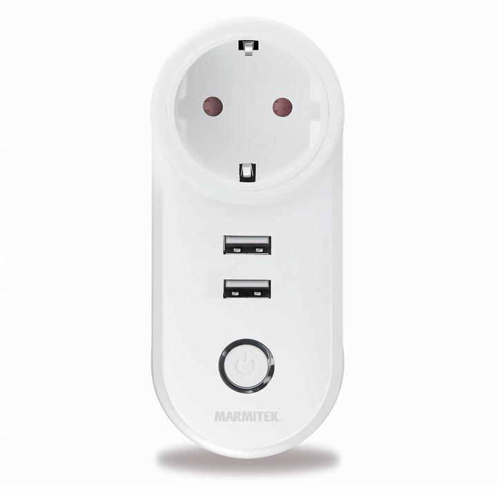 Image du produit Marmitek POWER SI Smart Wi-Fi power plug 15A 2xUSB