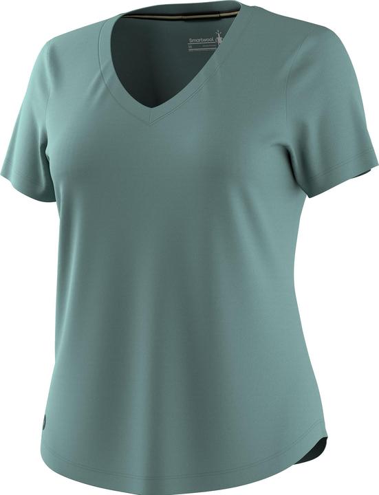 Actual product image Smartwool Women's Active Ultralite V-Neck Short Sleeve (M)