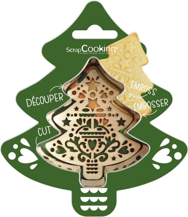 Produktbild ScrapCooking Ausstechform + Holzpräger "Tannenbaum"