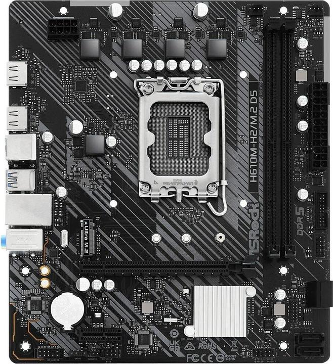 Produktbild AsRock H610M-H2/M.2 D5 (LGA 1700, Intel H610, mATX)