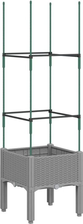Produktbild VidaXL Pflanzkübel mit Rankgitter PP