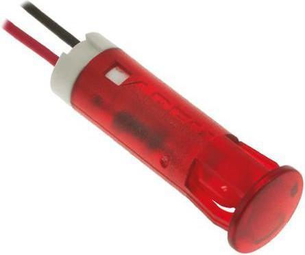 Produktbild APEM LED-Signalleuchte 24V DC Fest Rot Drähte