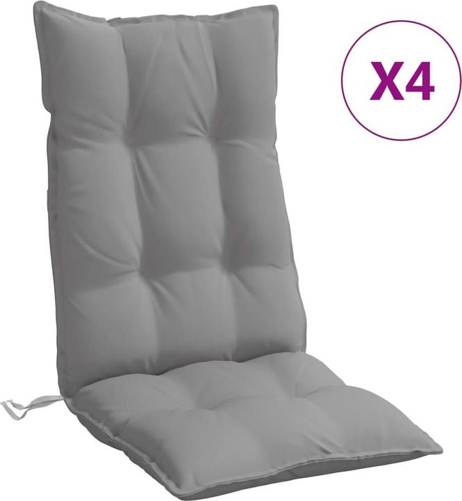 Produktbild VidaXL Hochlehner-Auflagen 4 Stk. Oxford-Gewebe (120 x 50 x 7 cm)