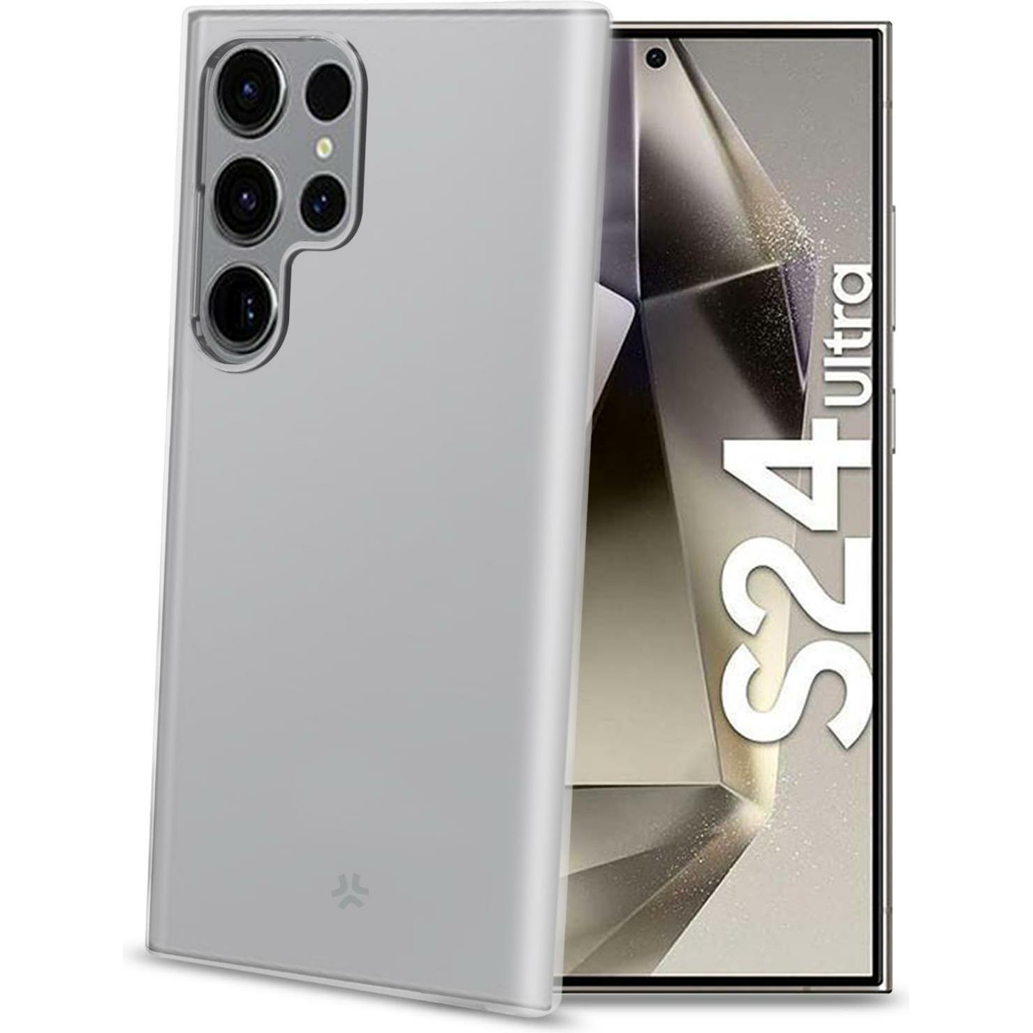 Celly Gelskin Etui 5G - Transparant (Samsung Galaxy S24 Ultra), Smartphonehoes, Transparant