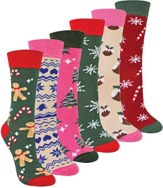 Sock Snob Lustige Weihnachtssocken | Festliche Socken Baumwolle Bunt (37 - 42)