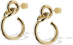Liu Jo - Round gold-plated steel earrings LJ2873 (Stahl)